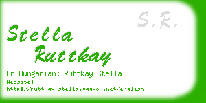 stella ruttkay business card